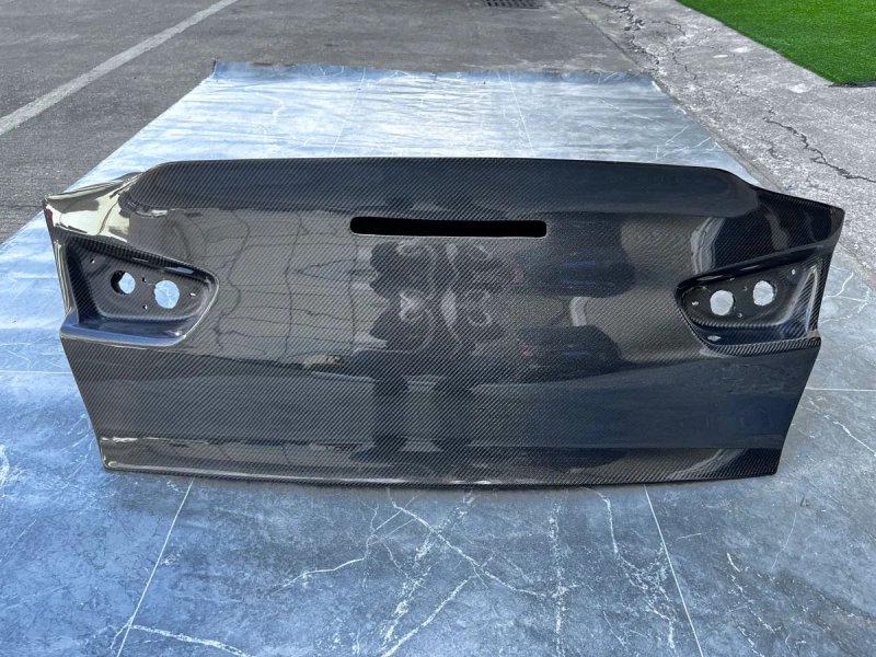 For  Lancer EX EVO Upgrade Rear Trunk Lid Cover Carbon Fiber Body Part
